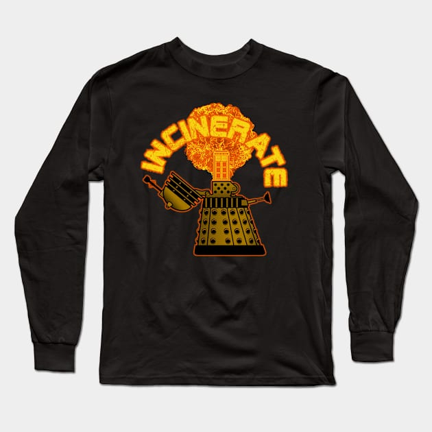 Incinerate Long Sleeve T-Shirt by jayveezed